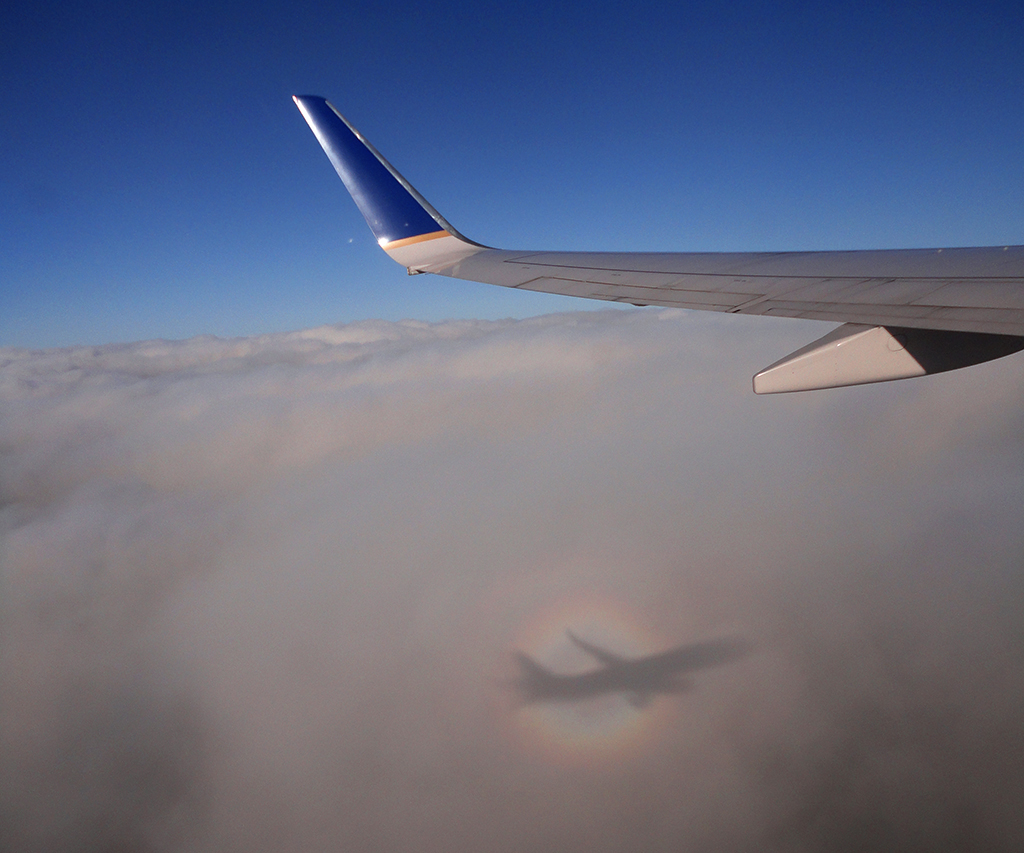 Rainbow Halo on the Plane