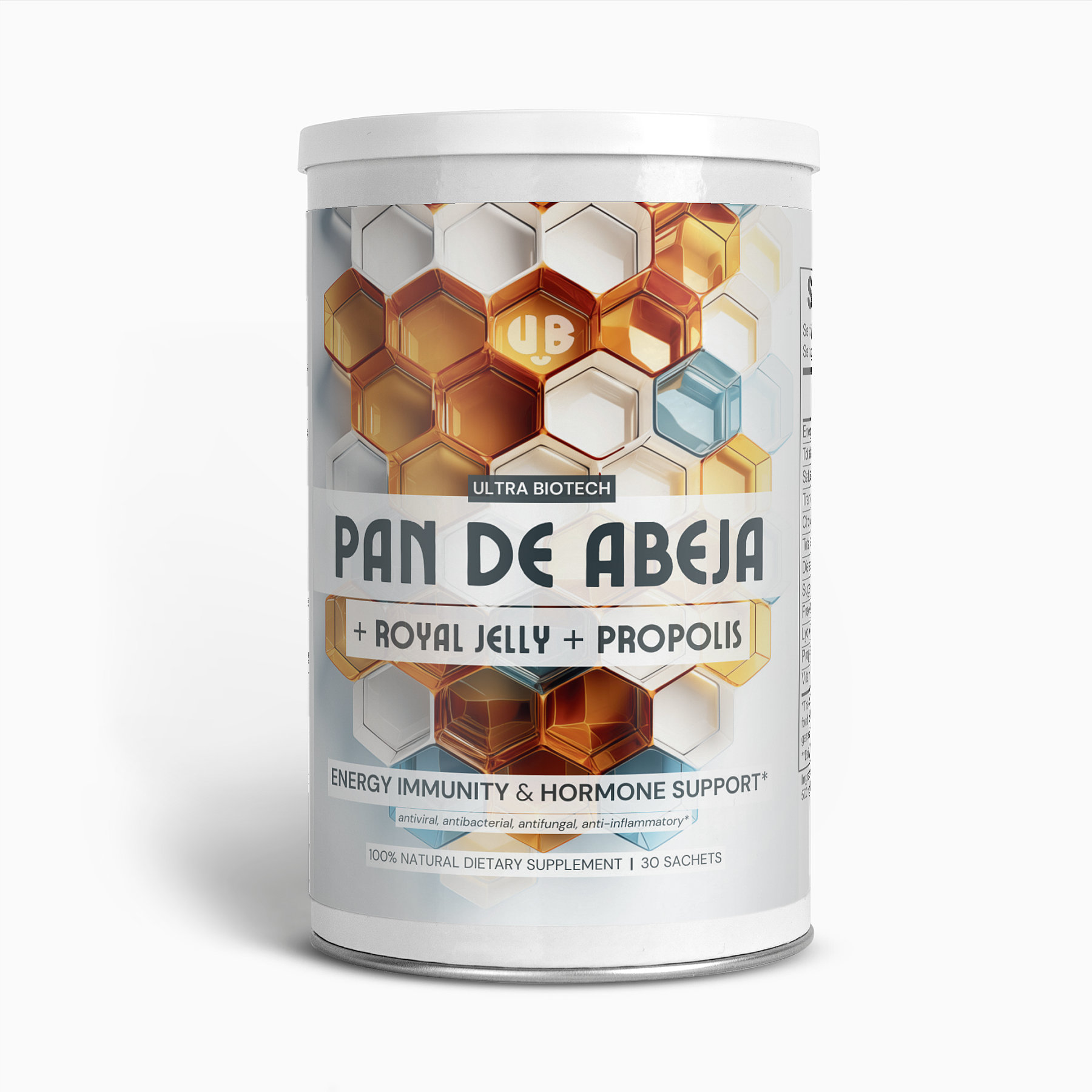 UB pan de abeja bee bread complex+ with propolis and royal jelly